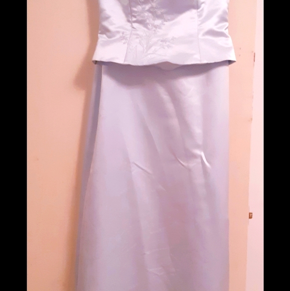 Light blue evening dress - Picture 2 of 3